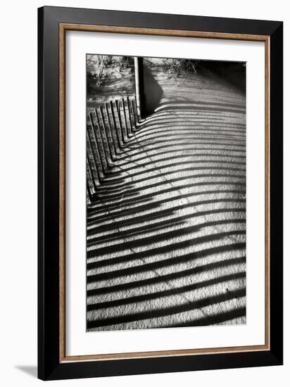 Dunes Fence V-Alan Hausenflock-Framed Photographic Print