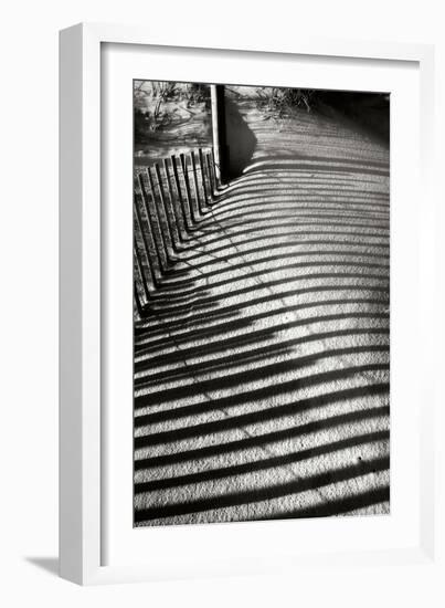 Dunes Fence V-Alan Hausenflock-Framed Photographic Print