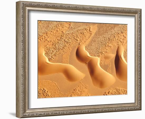 Dunes from Above, Sossusvlei, Namib-Naukluft National Park, Namib Desert, Namibia, Africa-Nadia Isakova-Framed Photographic Print