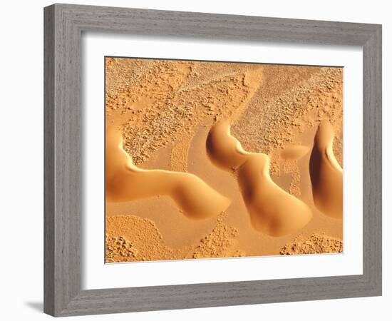 Dunes from Above, Sossusvlei, Namib-Naukluft National Park, Namib Desert, Namibia, Africa-Nadia Isakova-Framed Photographic Print