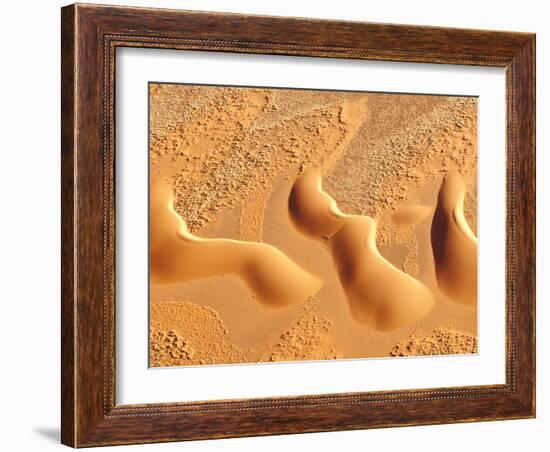 Dunes from Above, Sossusvlei, Namib-Naukluft National Park, Namib Desert, Namibia, Africa-Nadia Isakova-Framed Photographic Print