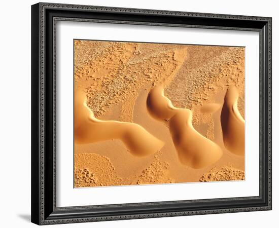 Dunes from Above, Sossusvlei, Namib-Naukluft National Park, Namib Desert, Namibia, Africa-Nadia Isakova-Framed Photographic Print