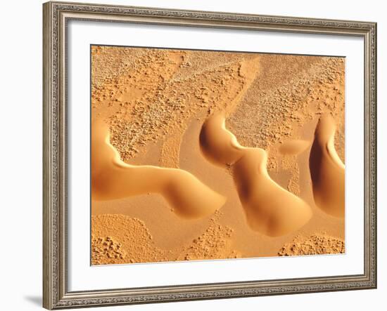 Dunes from Above, Sossusvlei, Namib-Naukluft National Park, Namib Desert, Namibia, Africa-Nadia Isakova-Framed Photographic Print