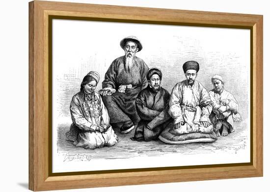 Dungans and Taranchis, Types and Costumes, C1890-Ivan Pranishnikoff-Framed Premier Image Canvas