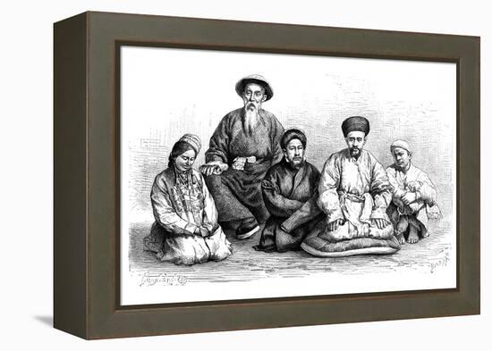 Dungans and Taranchis, Types and Costumes, C1890-Ivan Pranishnikoff-Framed Premier Image Canvas