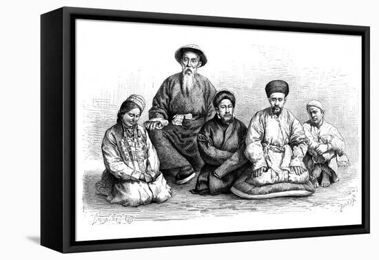 Dungans and Taranchis, Types and Costumes, C1890-Ivan Pranishnikoff-Framed Premier Image Canvas