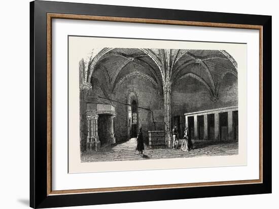 Dungeon of Vincennes: Hall of Cardinals. 1855-null-Framed Giclee Print