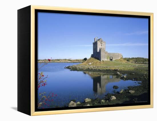 Dunguaire Castle, Kinvarra Bay, County Galway, Connacht, Republic of Ireland (Eire), Europe-Roy Rainford-Framed Premier Image Canvas