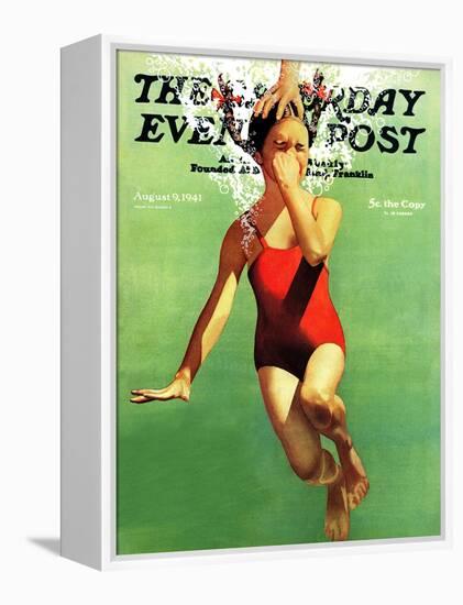 "Dunked Under Water," Saturday Evening Post Cover, August 9, 1941-John Hyde Phillips-Framed Premier Image Canvas