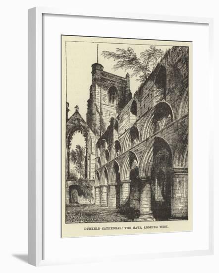 Dunkeld Cathedral, the Nave, Looking West-null-Framed Giclee Print
