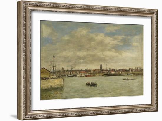 Dunkerque, 1889 (Oil on Canvas)-Eugene Louis Boudin-Framed Giclee Print