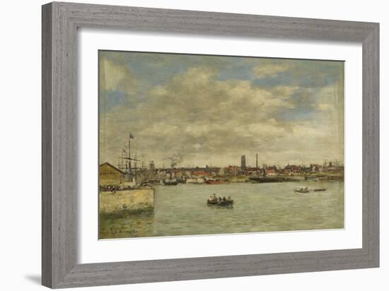 Dunkerque, 1889 (Oil on Canvas)-Eugene Louis Boudin-Framed Giclee Print