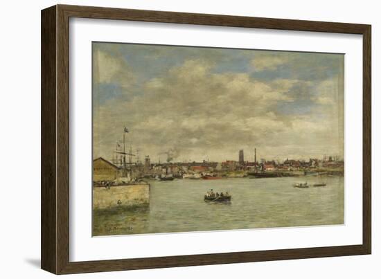 Dunkerque, 1889 (Oil on Canvas)-Eugene Louis Boudin-Framed Giclee Print