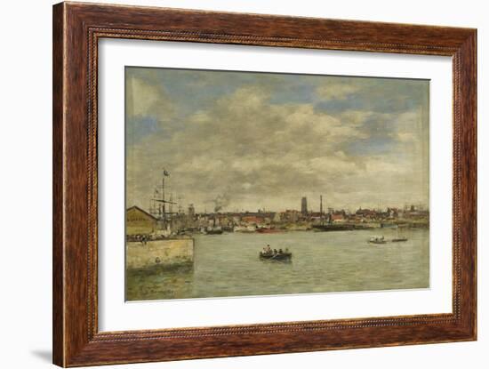 Dunkerque, 1889 (Oil on Canvas)-Eugene Louis Boudin-Framed Giclee Print