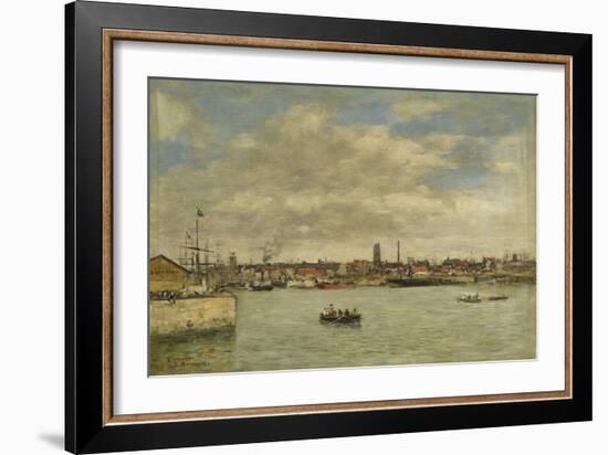 Dunkerque, 1889 (Oil on Canvas)-Eugene Louis Boudin-Framed Giclee Print