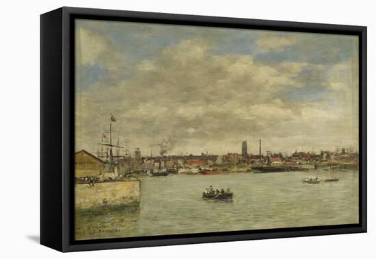 Dunkerque, 1889 (Oil on Canvas)-Eugene Louis Boudin-Framed Premier Image Canvas