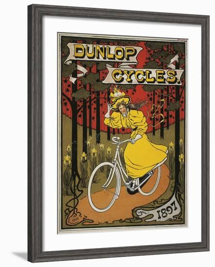 Dunlop Cycles Catalogue. Front Cover, 1897-null-Framed Giclee Print