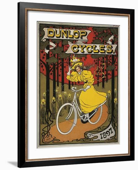 Dunlop Cycles Catalogue. Front Cover, 1897-null-Framed Giclee Print