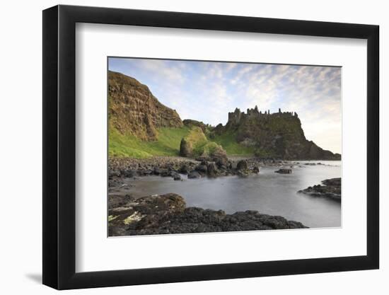 Dunluce Castle, County Antrim, Ulster, Northern Ireland, United Kingdom, Europe-Carsten Krieger-Framed Photographic Print