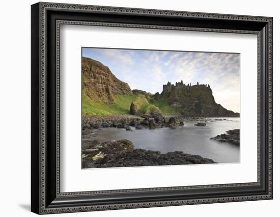 Dunluce Castle, County Antrim, Ulster, Northern Ireland, United Kingdom, Europe-Carsten Krieger-Framed Photographic Print