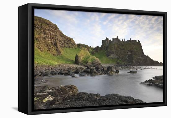 Dunluce Castle, County Antrim, Ulster, Northern Ireland, United Kingdom, Europe-Carsten Krieger-Framed Premier Image Canvas