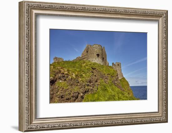 Dunluce Castle, near Portrush, County Antrim, Ulster, Northern Ireland, United Kingdom, Europe-Nigel Hicks-Framed Photographic Print