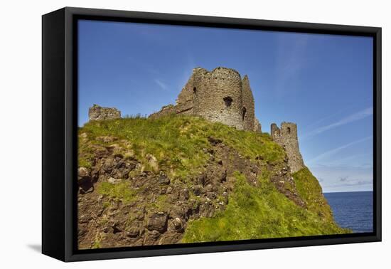 Dunluce Castle, near Portrush, County Antrim, Ulster, Northern Ireland, United Kingdom, Europe-Nigel Hicks-Framed Premier Image Canvas