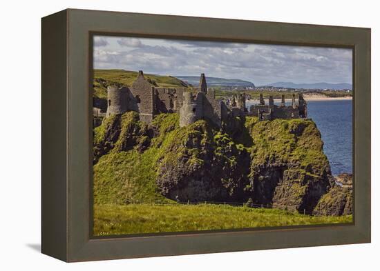 Dunluce Castle, near Portrush, County Antrim, Ulster, Northern Ireland, United Kingdom, Europe-Nigel Hicks-Framed Premier Image Canvas