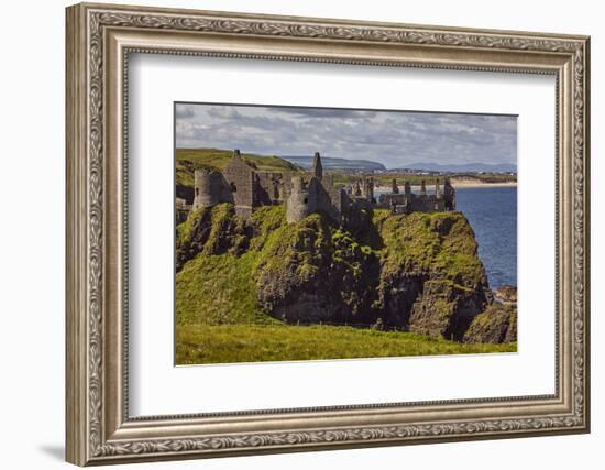 Dunluce Castle, near Portrush, County Antrim, Ulster, Northern Ireland, United Kingdom, Europe-Nigel Hicks-Framed Photographic Print