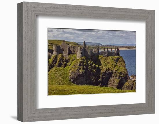 Dunluce Castle, near Portrush, County Antrim, Ulster, Northern Ireland, United Kingdom, Europe-Nigel Hicks-Framed Photographic Print