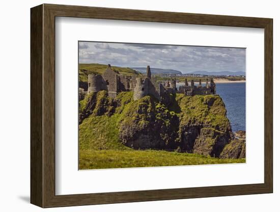 Dunluce Castle, near Portrush, County Antrim, Ulster, Northern Ireland, United Kingdom, Europe-Nigel Hicks-Framed Photographic Print