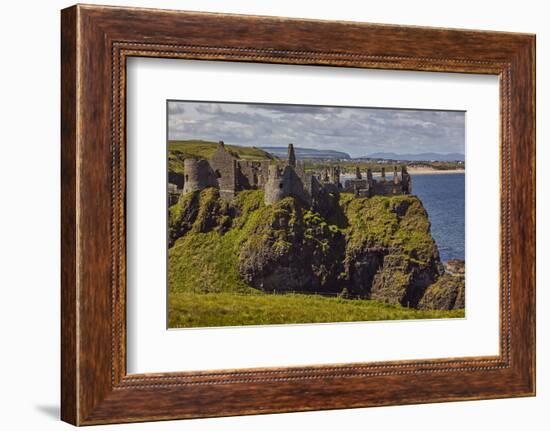 Dunluce Castle, near Portrush, County Antrim, Ulster, Northern Ireland, United Kingdom, Europe-Nigel Hicks-Framed Photographic Print