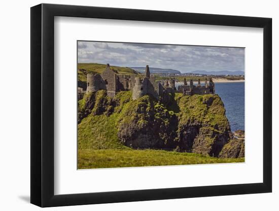 Dunluce Castle, near Portrush, County Antrim, Ulster, Northern Ireland, United Kingdom, Europe-Nigel Hicks-Framed Photographic Print