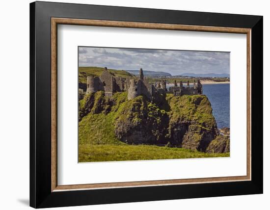 Dunluce Castle, near Portrush, County Antrim, Ulster, Northern Ireland, United Kingdom, Europe-Nigel Hicks-Framed Photographic Print