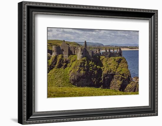 Dunluce Castle, near Portrush, County Antrim, Ulster, Northern Ireland, United Kingdom, Europe-Nigel Hicks-Framed Photographic Print