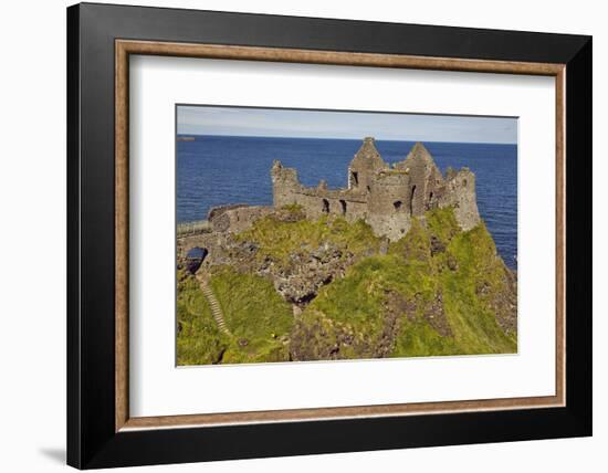 Dunluce Castle, near Portrush, County Antrim, Ulster, Northern Ireland, United Kingdom, Europe-Nigel Hicks-Framed Photographic Print