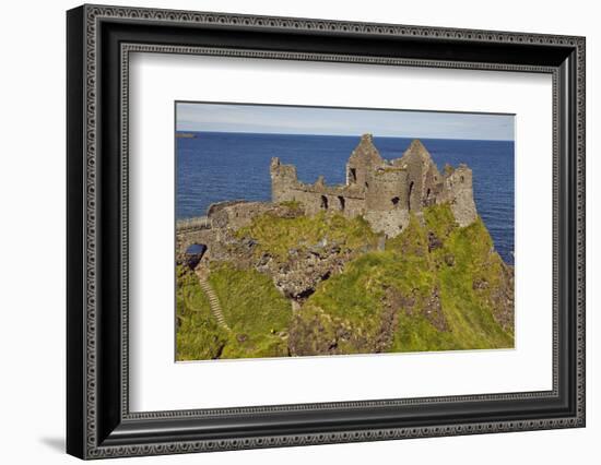 Dunluce Castle, near Portrush, County Antrim, Ulster, Northern Ireland, United Kingdom, Europe-Nigel Hicks-Framed Photographic Print