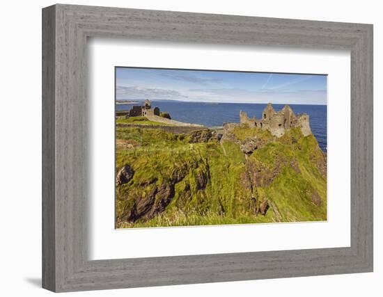 Dunluce Castle, near Portrush, County Antrim, Ulster, Northern Ireland, United Kingdom, Europe-Nigel Hicks-Framed Photographic Print