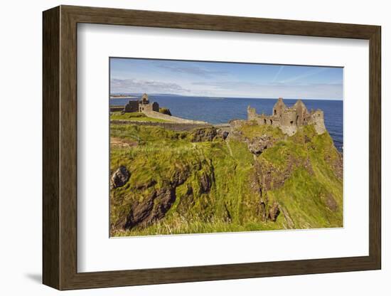 Dunluce Castle, near Portrush, County Antrim, Ulster, Northern Ireland, United Kingdom, Europe-Nigel Hicks-Framed Photographic Print