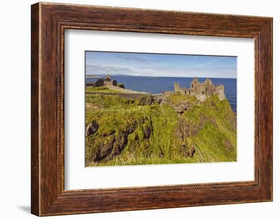 Dunluce Castle, near Portrush, County Antrim, Ulster, Northern Ireland, United Kingdom, Europe-Nigel Hicks-Framed Photographic Print