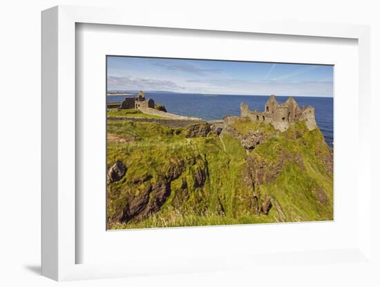 Dunluce Castle, near Portrush, County Antrim, Ulster, Northern Ireland, United Kingdom, Europe-Nigel Hicks-Framed Photographic Print