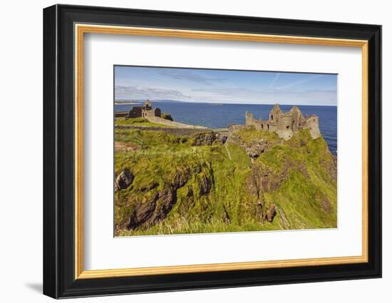 Dunluce Castle, near Portrush, County Antrim, Ulster, Northern Ireland, United Kingdom, Europe-Nigel Hicks-Framed Photographic Print