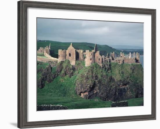 Dunluce Castle on Cliff, Northern Ireland-Pat Canova-Framed Photographic Print