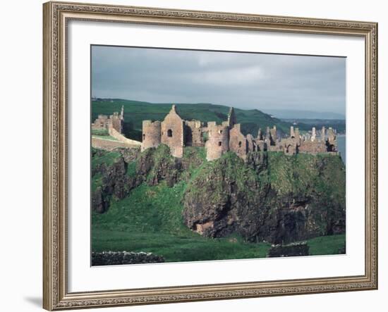 Dunluce Castle on Cliff, Northern Ireland-Pat Canova-Framed Photographic Print