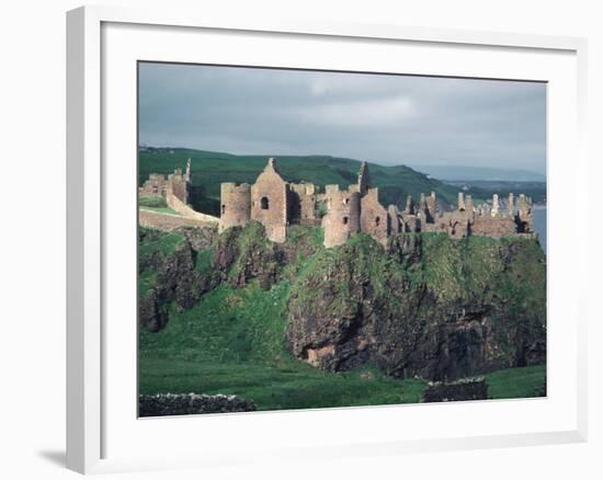 Dunluce Castle on Cliff, Northern Ireland-Pat Canova-Framed Photographic Print