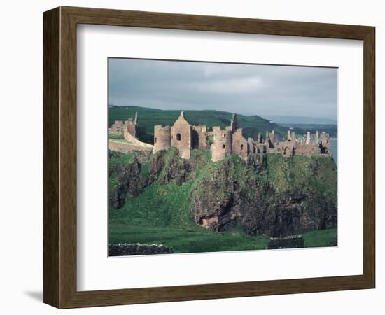 Dunluce Castle on Cliff, Northern Ireland-Pat Canova-Framed Photographic Print