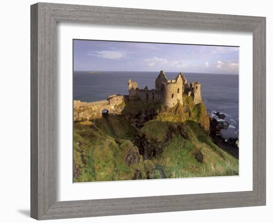 Dunluce Castle,Portrush, County Antrim, Ulster, Northern Ireland, UK-Patrick Dieudonne-Framed Photographic Print