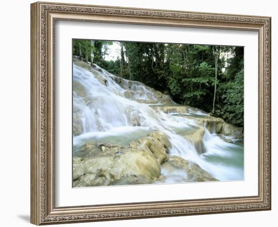 Dunn's River Falls, Ocho Rios, Jamaica, West Indies, Central America-Sergio Pitamitz-Framed Photographic Print