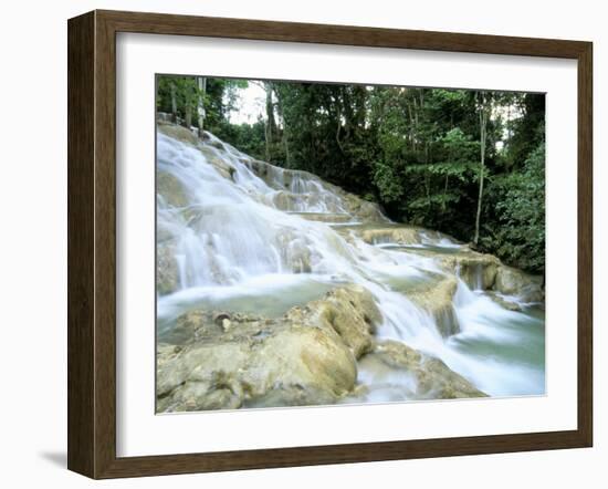 Dunn's River Falls, Ocho Rios, Jamaica, West Indies, Central America-Sergio Pitamitz-Framed Photographic Print