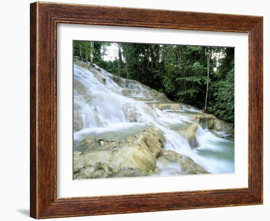 Dunn's River Falls, Ocho Rios, Jamaica, West Indies, Central America-Sergio Pitamitz-Framed Photographic Print